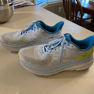 HOKA Men's Clifton 9 Ice Water Evening Primrose | Blue Running Shoes | Size 11.5